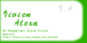 vivien alexa business card